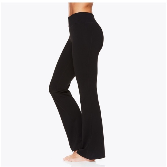 Gaiam Black Zen Yoga Bootcut Pants 